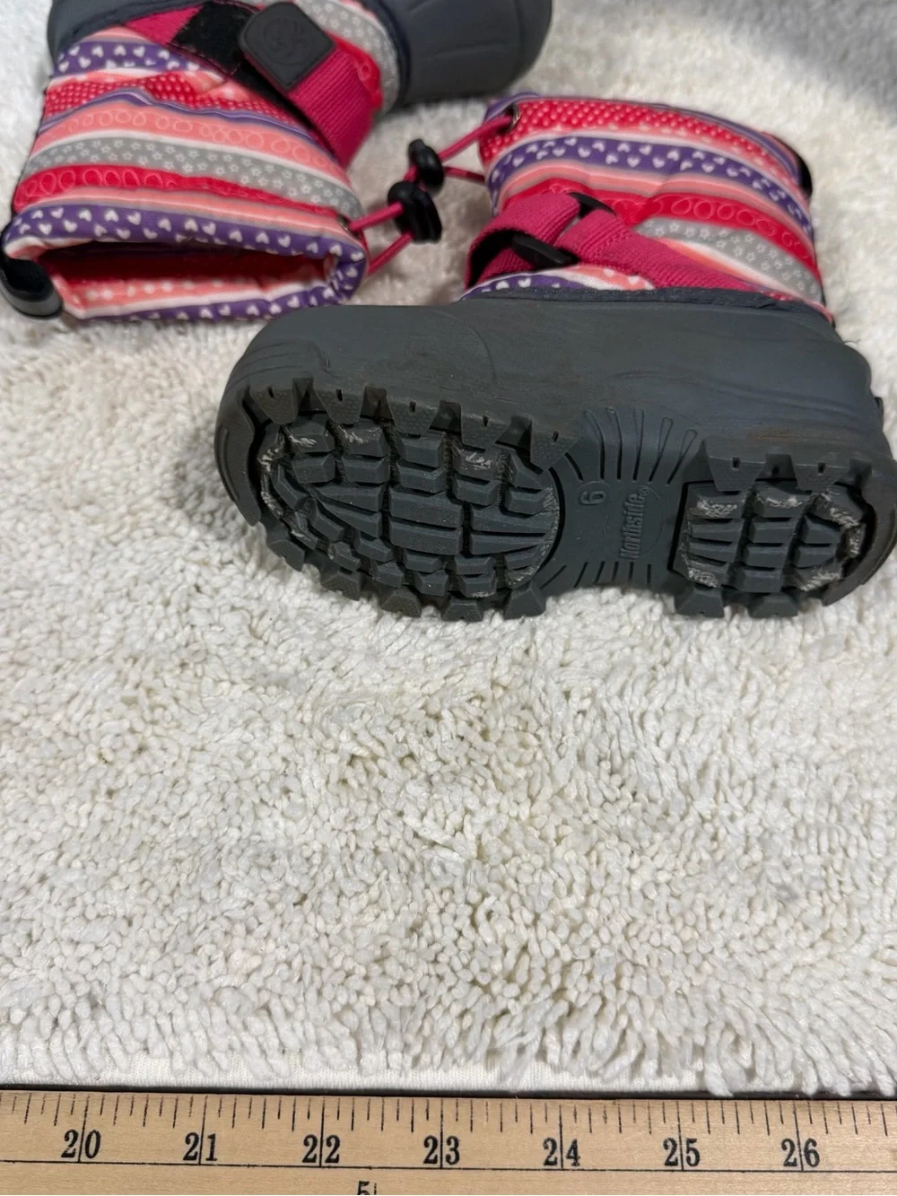 Northside Kids Waterproof Snow Boots in Pink, Purple & Gray